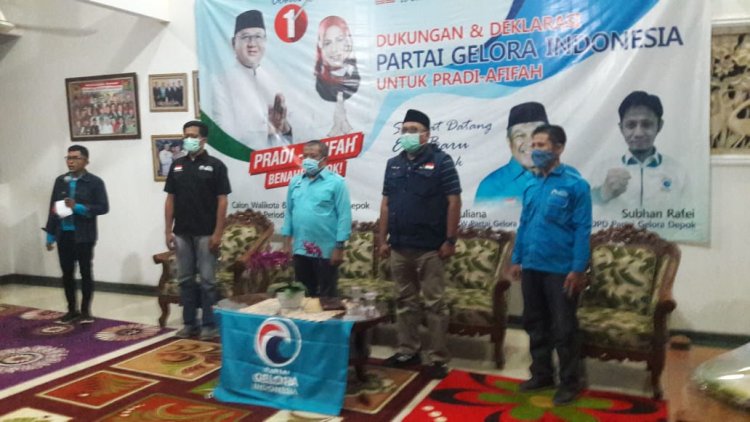 Kawal Perubahan di Depok, Gelora Resmi Dukung Pradi-Afifah