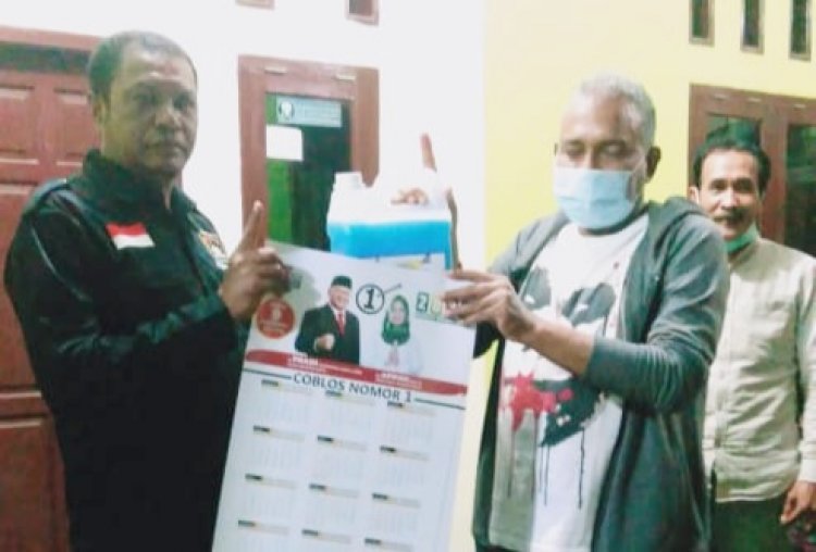 Kawal Pradi-Afifah, FPMM Bagikan 70 Dirigen Disinfektan di Baktijaya
