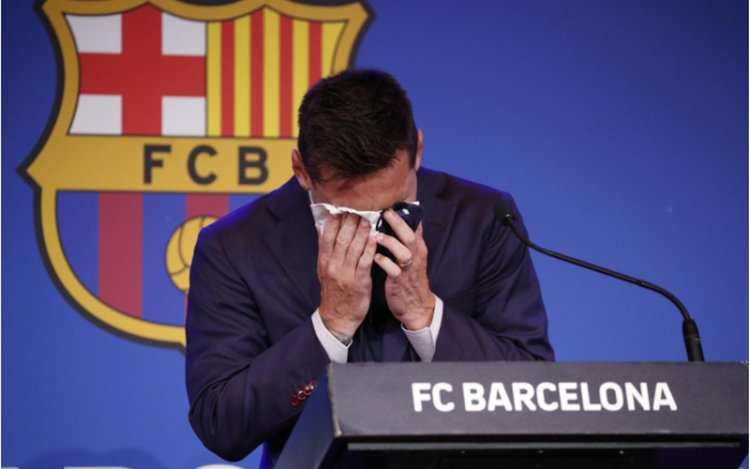 Messi Nangis, Ucapkan Perpisahan Kepada Barcelona