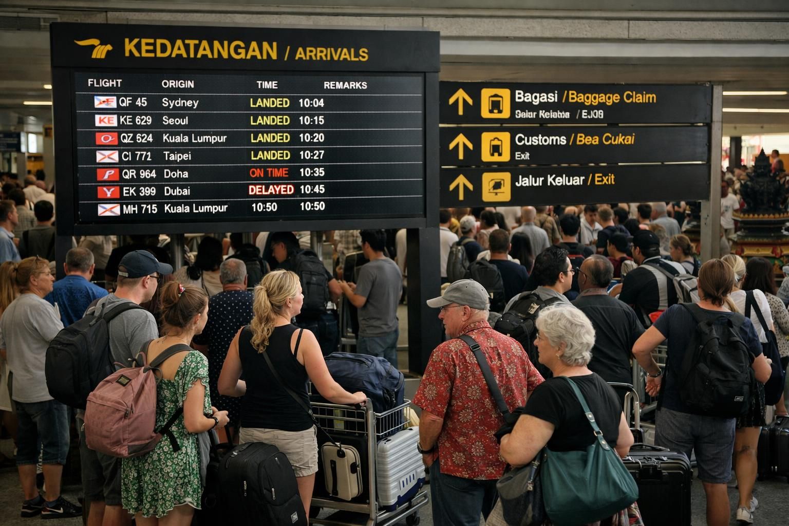 bali mencatat peningkatan signifikan kedatangan wisatawan internasional pada awal april, menandai kebangkitan pariwisata di pulau ini setelah masa pandemi.