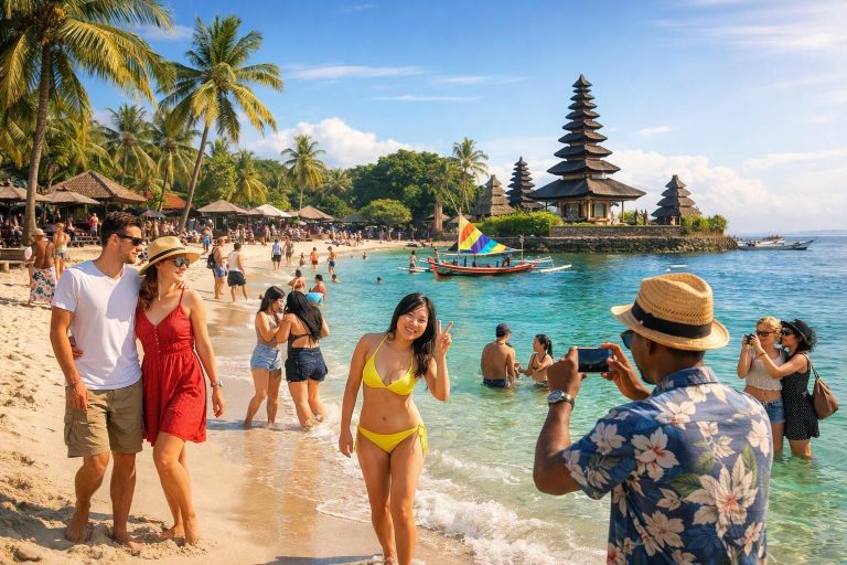 bali mencatat peningkatan kedatangan wisatawan internasional pada awal april, menunjukkan tren positif dalam sektor pariwisata dan pemulihan ekonomi daerah.