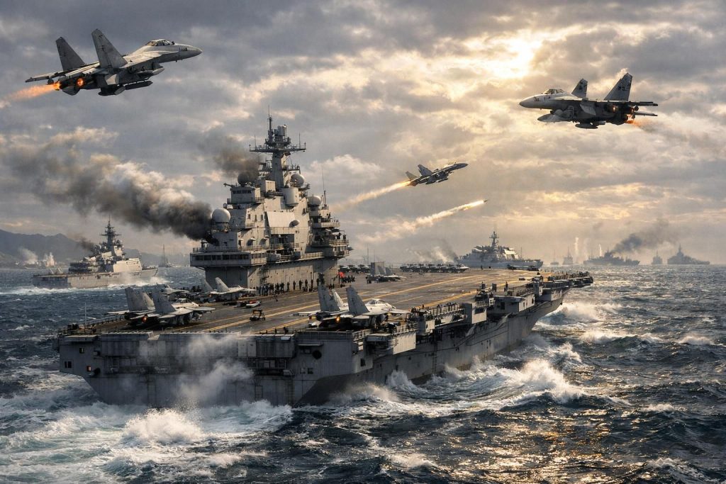 china menggelar latihan militer besar di sekitar taiwan, menurut kementerian pertahanan taiwan, meningkatkan ketegangan di kawasan tersebut.