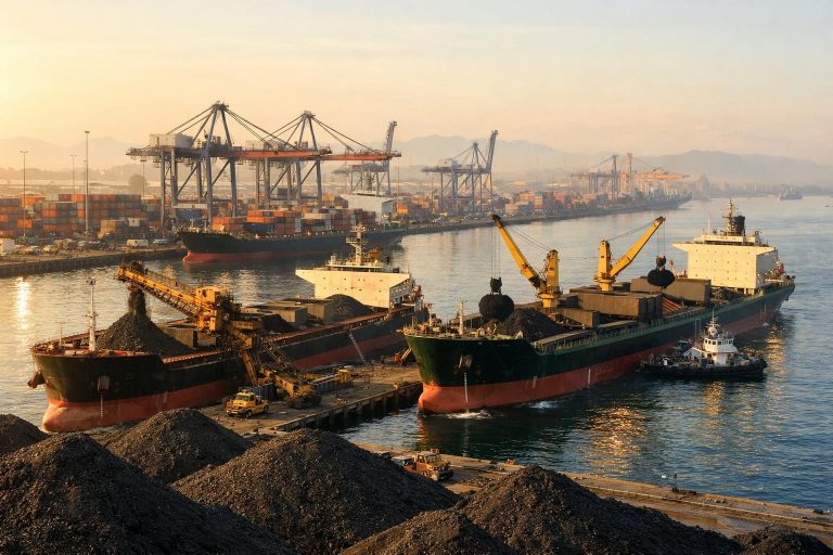 indonesia mencatat peningkatan ekspor batu bara pada kuartal pertama, menunjukkan pertumbuhan signifikan dalam sektor energi dan kontribusi positif terhadap perekonomian nasional.