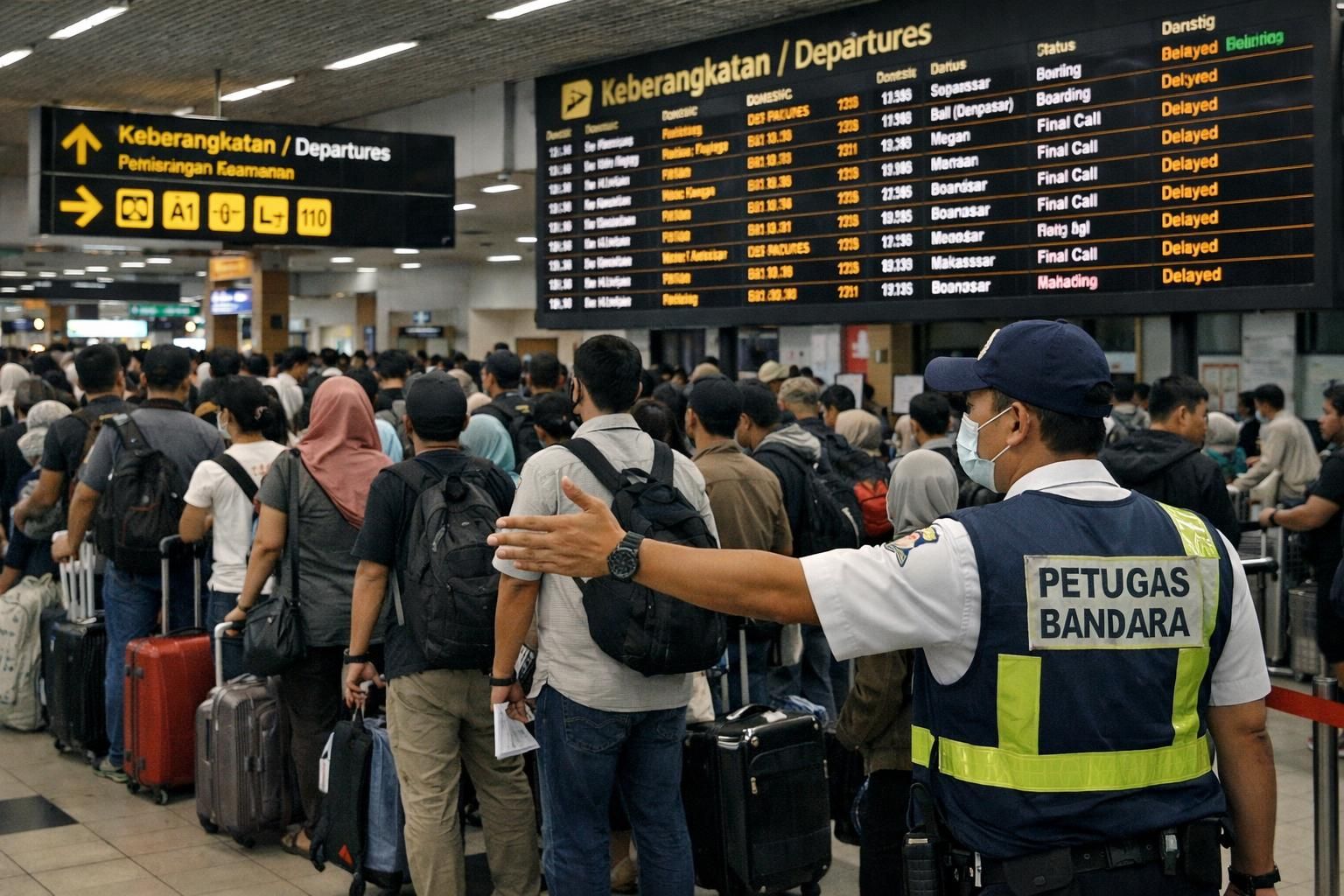 indonesia mencatat peningkatan signifikan dalam lalu lintas penerbangan domestik setelah lebaran, menandai pulihnya aktivitas perjalanan dalam negeri.