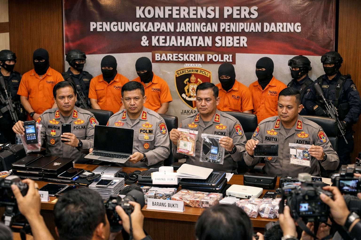 jakarta mengungkap jaringan penipuan daring melalui operasi kepolisian yang berhasil menindak pelaku dan melindungi masyarakat dari kejahatan siber.