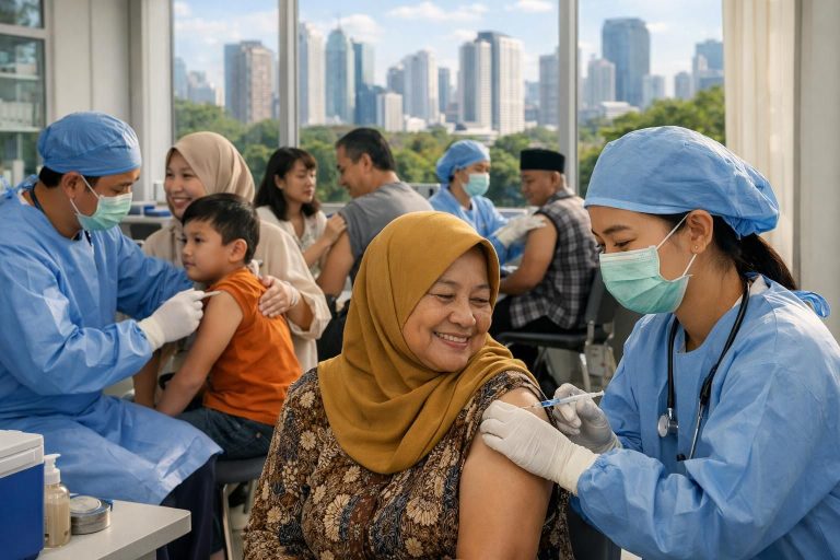 jakarta memperkuat kampanye vaksinasi untuk melindungi masyarakat dari penyakit musiman, meningkatkan kesadaran dan akses vaksin guna menjaga kesehatan komunitas.