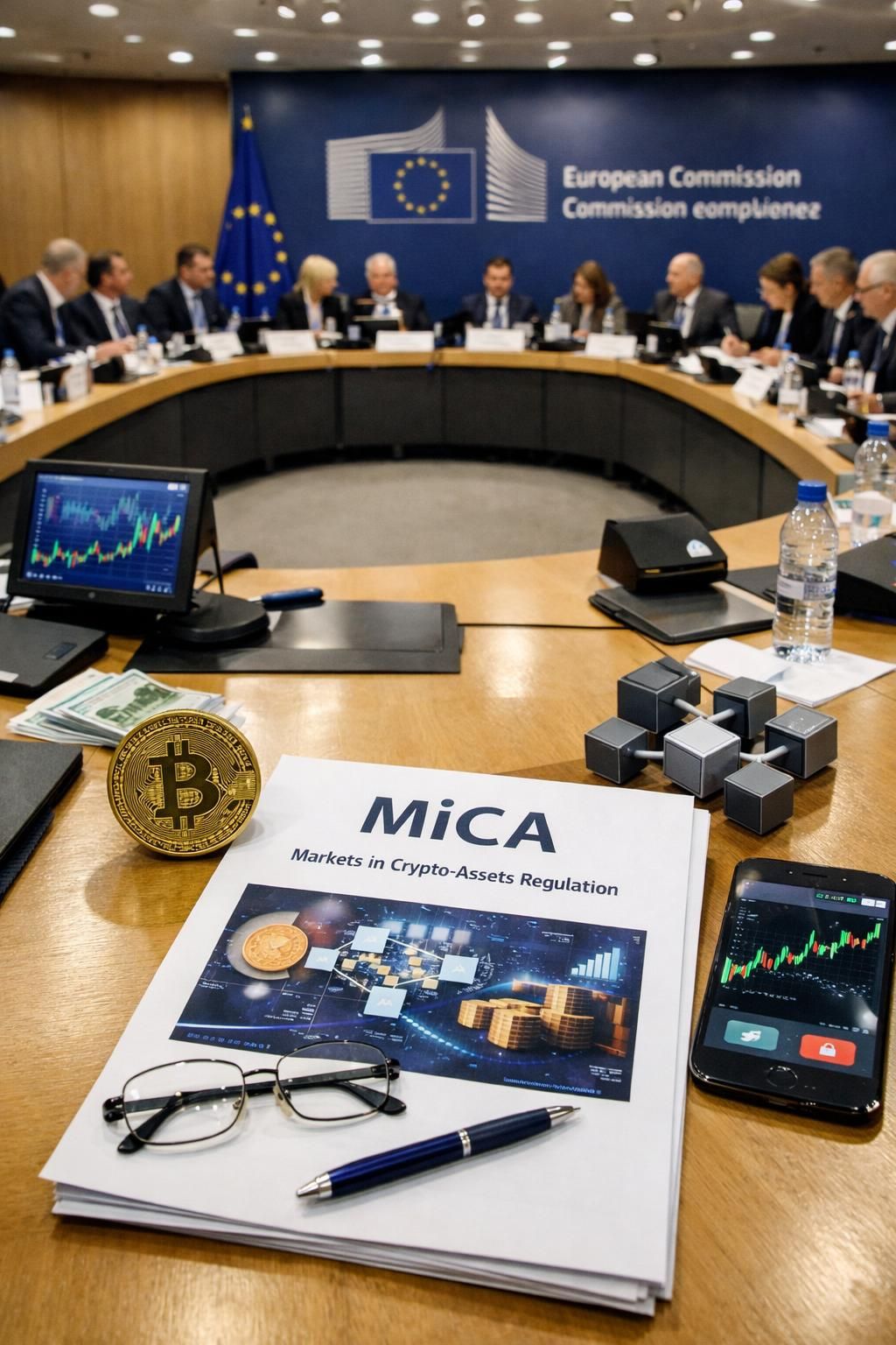 komisi eropa memperjelas aturan mica yang mengatur penyedia layanan kripto, memastikan kepatuhan dan transparansi dalam industri aset digital di eropa.