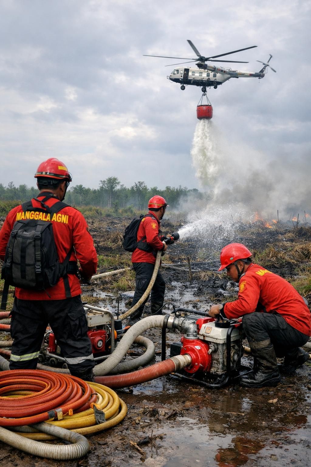 sumatra meluncurkan operasi pencegahan kebakaran hutan untuk melindungi lingkungan dan mencegah kerusakan ekosistem yang parah.