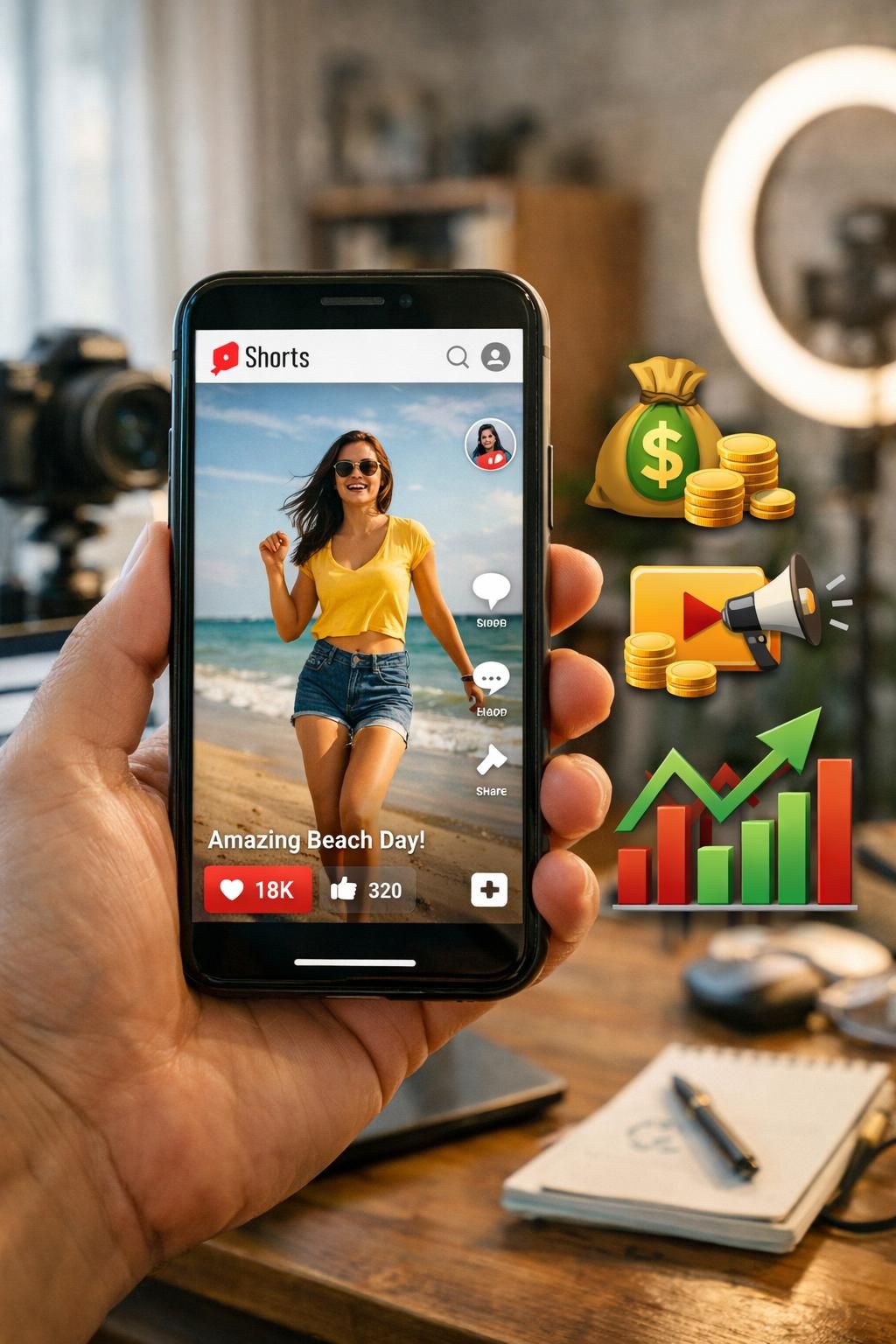 youtube mengumumkan perubahan monetisasi shorts dengan sistem redistribusi pendapatan iklan yang baru untuk meningkatkan keuntungan kreator.