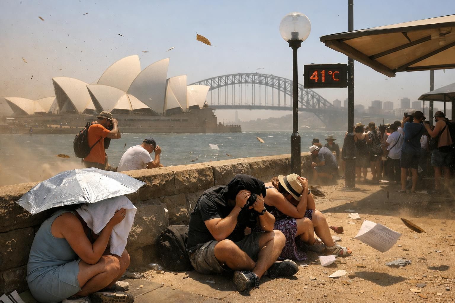 australia menghadapi kondisi cuaca ekstrem di beberapa wilayah, termasuk badai hebat, banjir, dan suhu yang tidak stabil, yang memengaruhi kehidupan sehari-hari masyarakat.