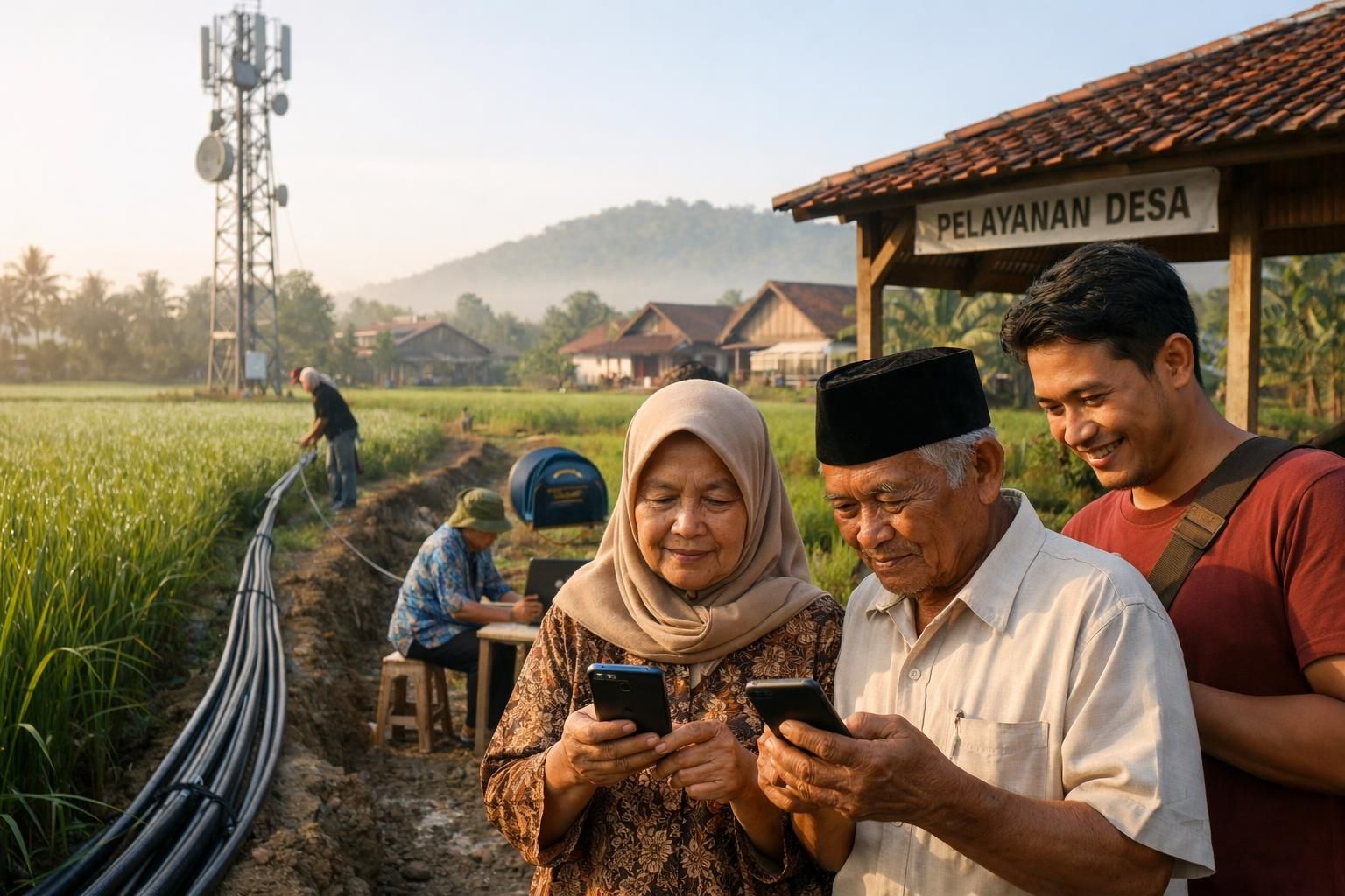 indonesia mempresentasikan rencana pengembangan infrastruktur digital untuk meningkatkan konektivitas dan akses teknologi di wilayah pedesaan guna mendukung pertumbuhan ekonomi dan kesejahteraan masyarakat.