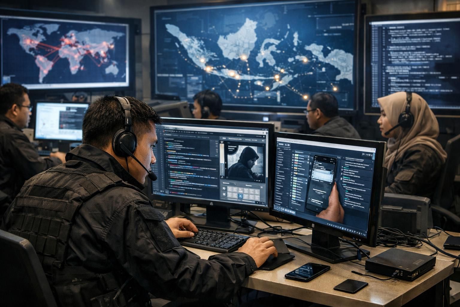 indonesia mengumumkan penangkapan penting terkait aktivitas kejahatan siber untuk meningkatkan keamanan digital dan melindungi masyarakat dari ancaman online.