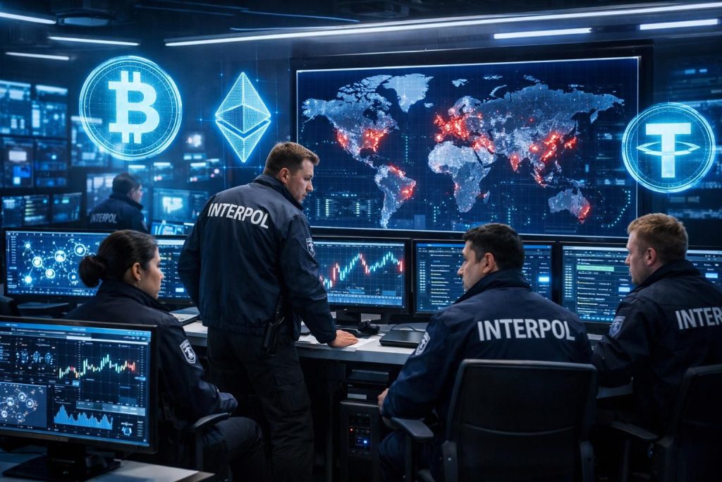 interpol memperkuat upaya global untuk memerangi penipuan yang berkaitan dengan kripto, melindungi pengguna dan mempromosikan keamanan dalam transaksi digital.