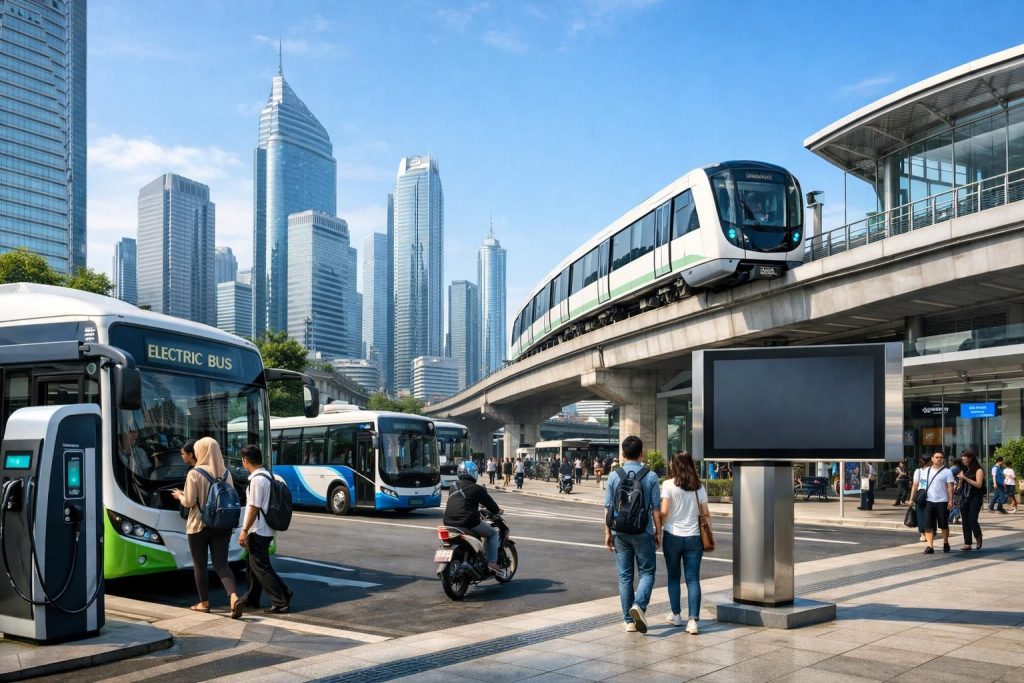 jakarta meluncurkan proyek modernisasi transportasi perkotaan untuk meningkatkan mobilitas, kenyamanan, dan efisiensi bagi warganya.