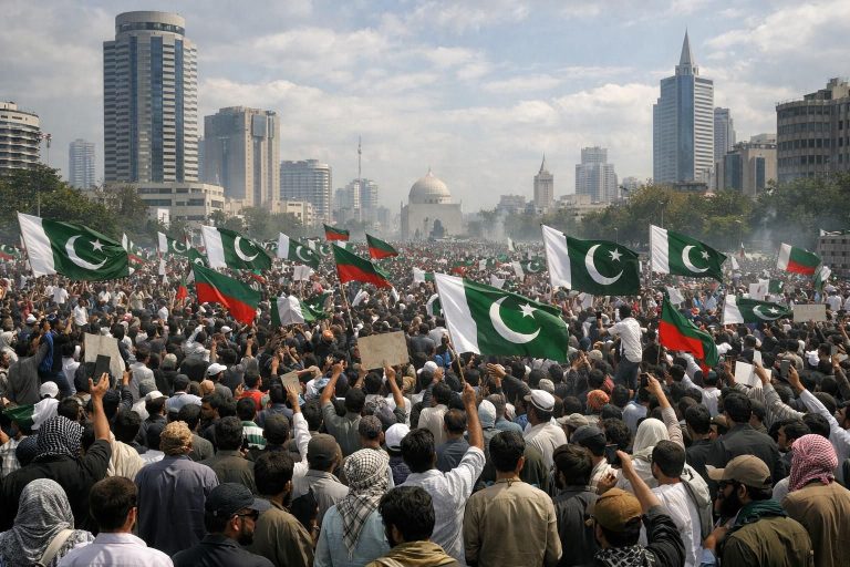 pakistan menghadapi gelombang demonstrasi di berbagai kota besar, menandai periode ketegangan sosial dan politik yang signifikan.